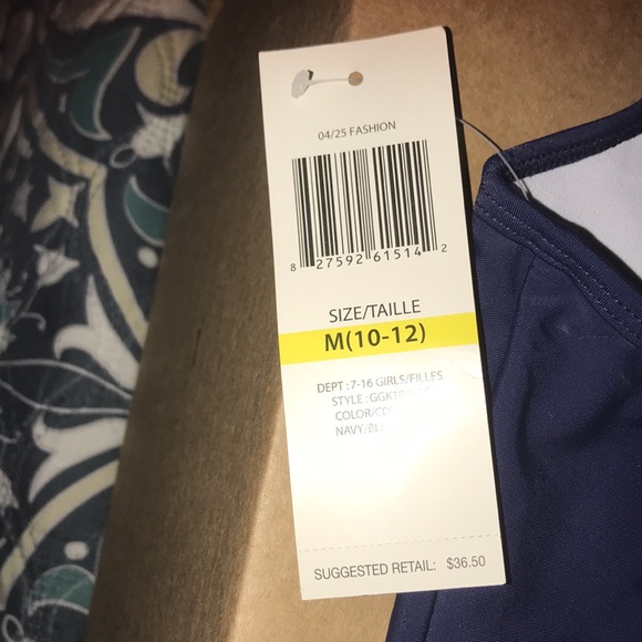 Girls Guess One Piece Swimsuit-Size 10/12-NWT - Picture 6 of 7